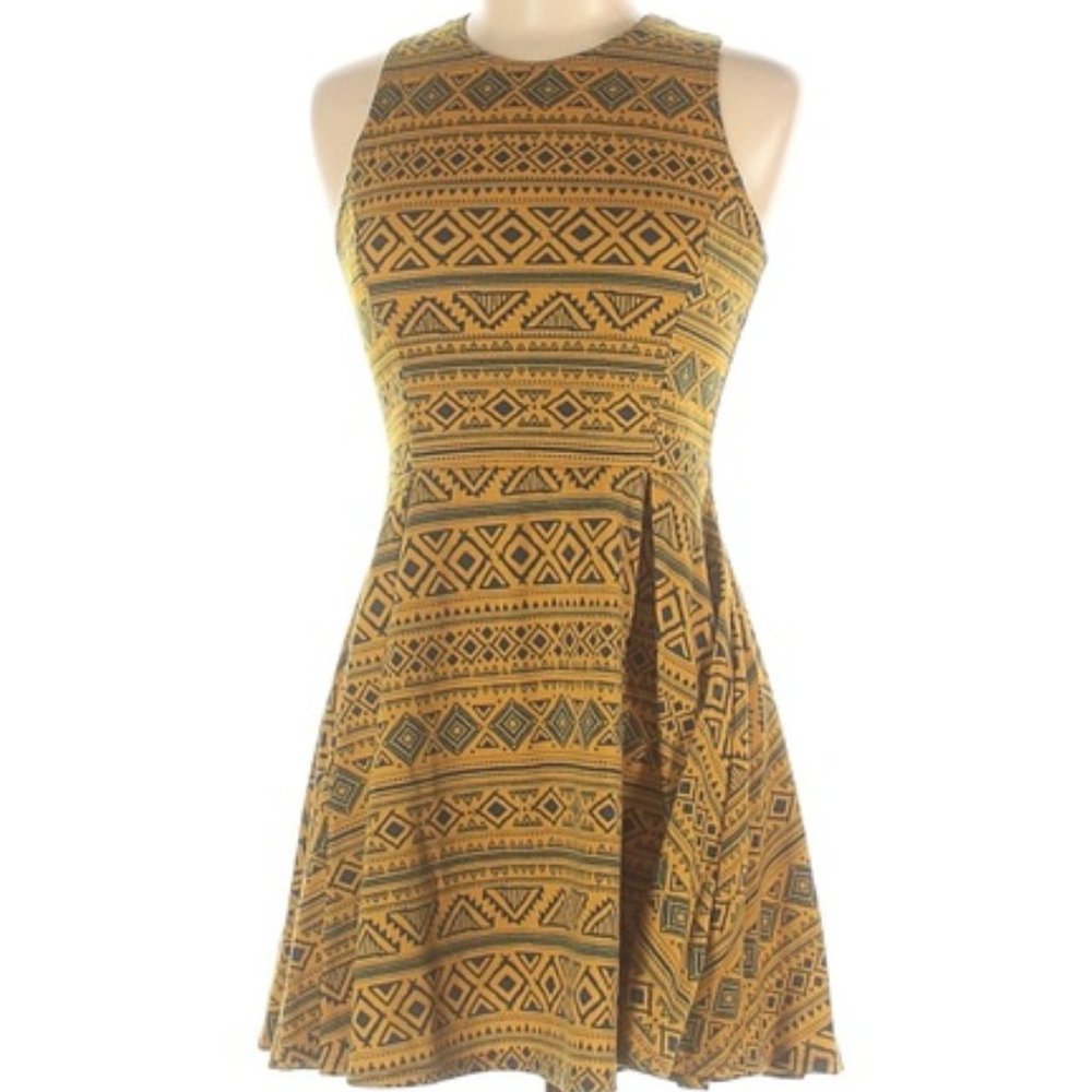 ADARA TRIBAL PRINT DRESS